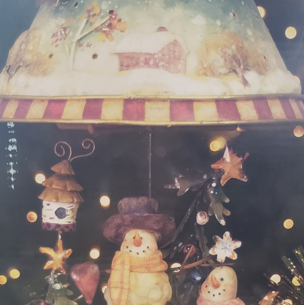 NEW Snowmen Scene T-lite lamp